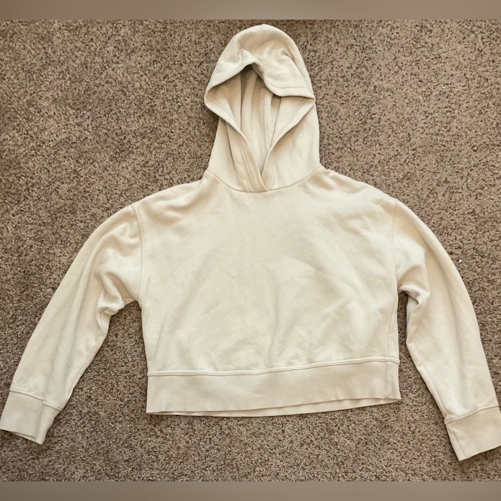 Women's Cream Hoodie Top